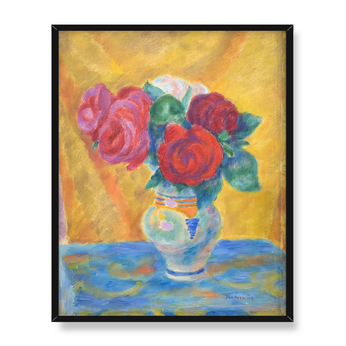 Józef Pankiewicz Róże 40x50 w RAMIE