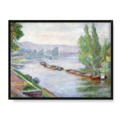 Józef Pankiewicz Sekwana w Les Andelys 40×30