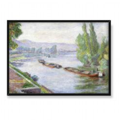 Józef Pankiewicz Sekwana w Les Andelys 70×50