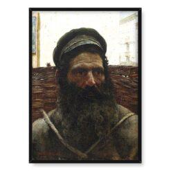 Józef Pankiewicz Żyd z koszem 50×70