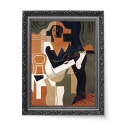 Juan Gris Arlekin siedzący z gitarą wydruk na płótnie 50×70