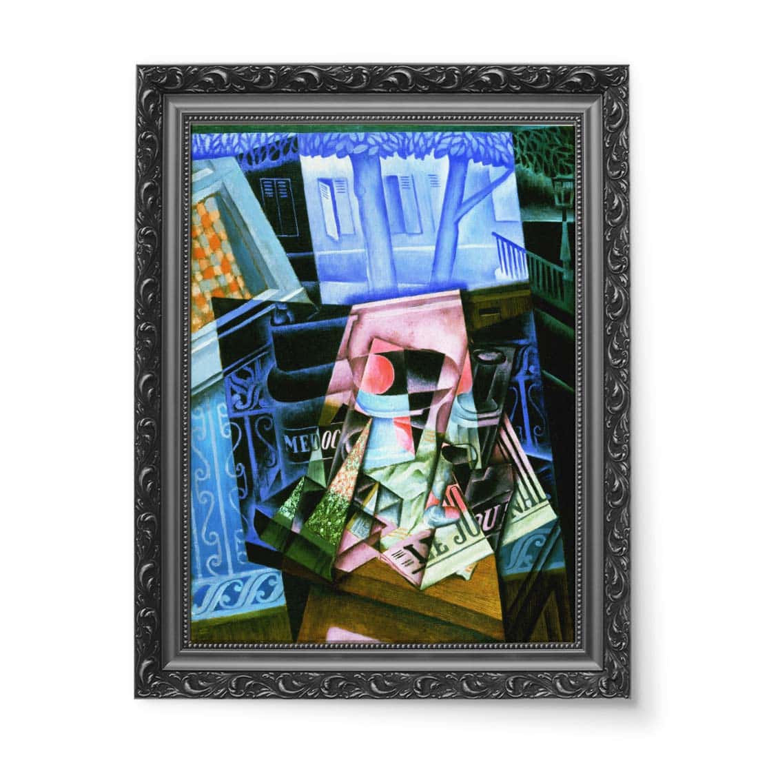 Juan Gris Jose Victoriano González Perez Spanish Martwa natura przed otwartym oknem Place Ravignan wydruk na płótnie 50x70