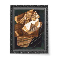 Juan Gris Karafka szklanka i paczka tytoniu wydruk na płótnie 50×70