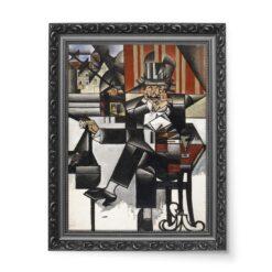 Juan Gris Mężczyzna w kawiarni wydruk na płótnie 50×70