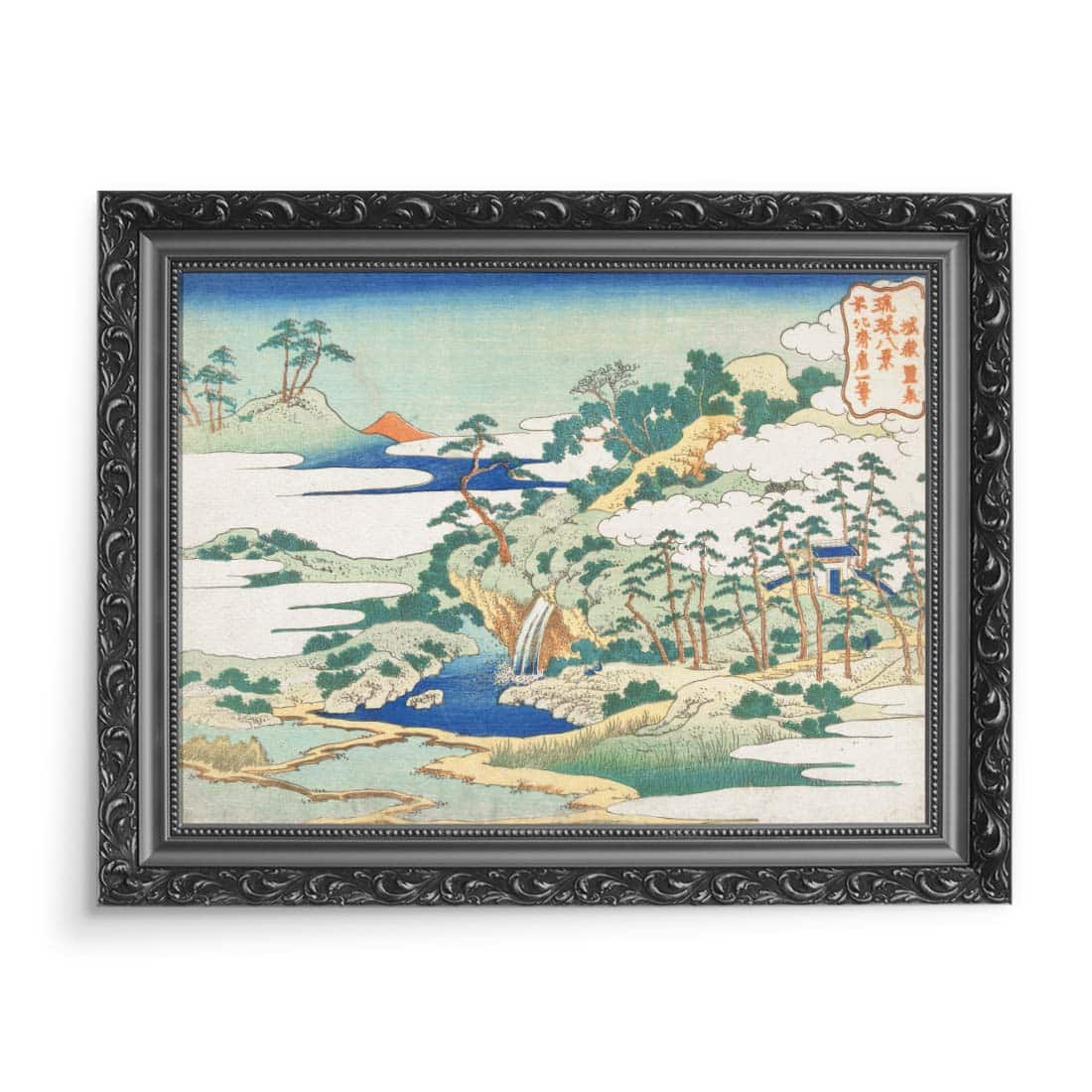 Katsushika Hokusai Święte źródło Jogaku 70x50