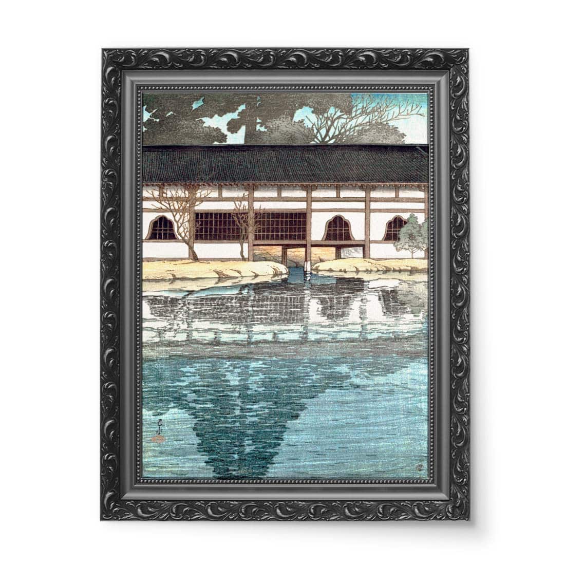 Kawase Hasui Byodo in w Uji wydruk na płótnie 50x70