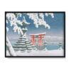 Kawase Hasui Itsukushima w śniegu 40×30 w RAMIE