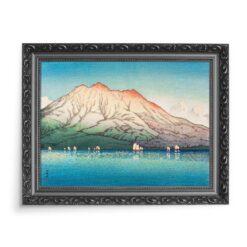 Kawase Hasui Kagoshima Sakurashima 70×50