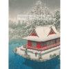 Kawase Hasui Park Inokashira w śniegu — produkt cyfrowy do pobrania