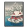 Kawase Hasui Park Inokashira w śniegu 30×40 Kawase Hasui Park Inokashira w śniegu 30×40