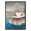 Kawase Hasui Park Inokashira w śniegu 50×70 Kawase Hasui Park Inokashira w śniegu 50×70
