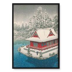 Kawase Hasui Park Inokashira w śniegu 50×70