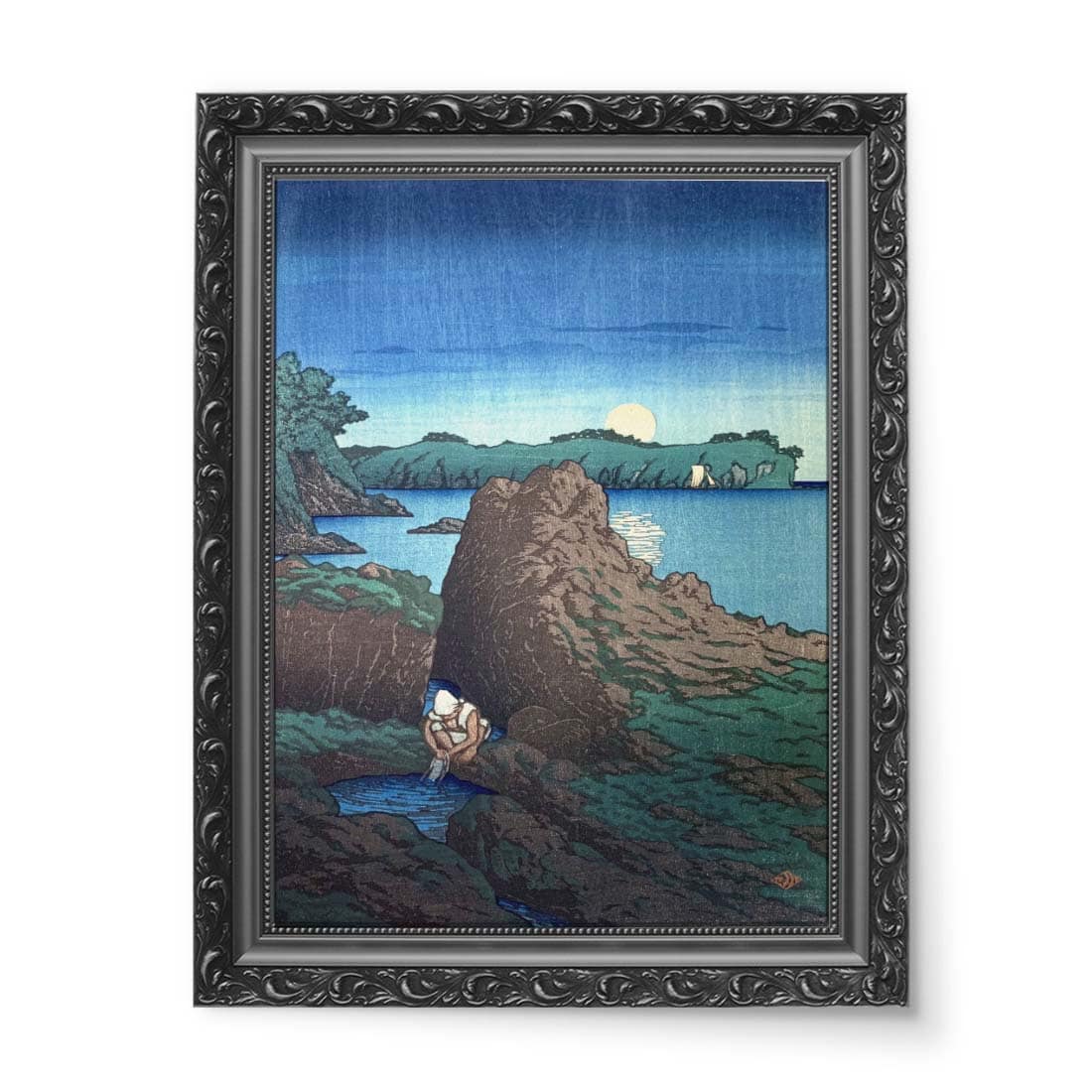 Kawase Hasui Port Ogi na Sado wydruk na płótnie 50x70
