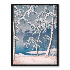 Kawase Hasui Śnieg w Mukojimie 30×40