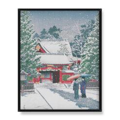 Kawase Hasui Staw Benten w Shiba 40×50