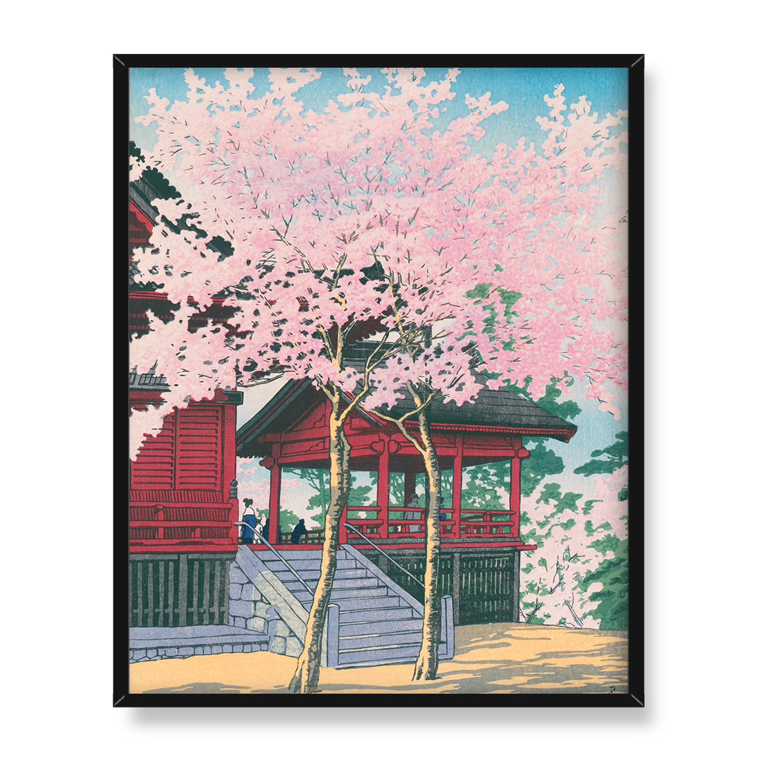 Kawase Hasui Świątynia Kiyomizu w Kioto 40x50