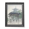 Kawase Hasui Świątynia Zensetsu w Sanshū wydruk na płótnie 50×70 Kawase Hasui Świątynia Zensetsu w Sanshū wydruk na płótnie 50×70