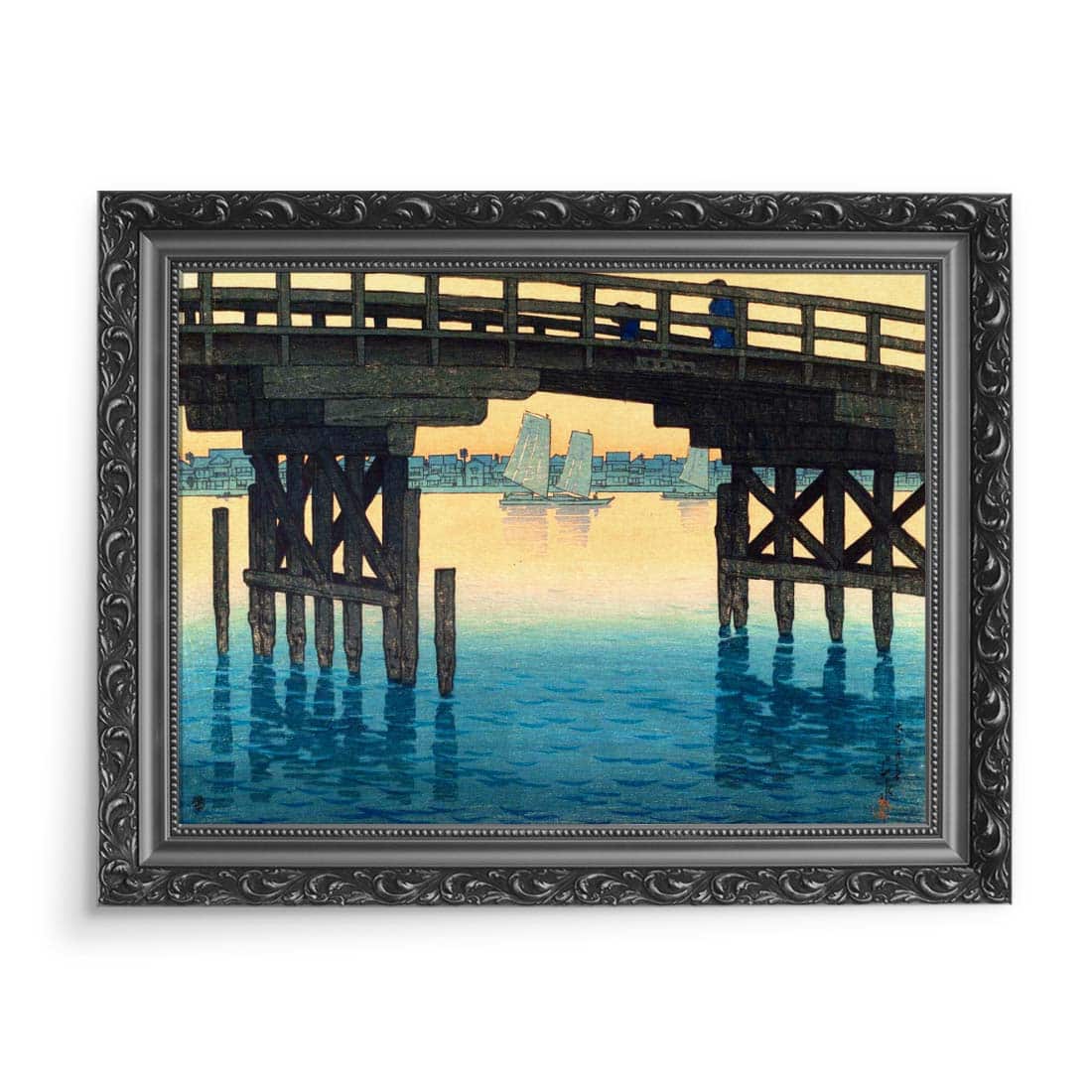 Kawase Hasui Tokio Fukagawa Kaminohashi 70x50