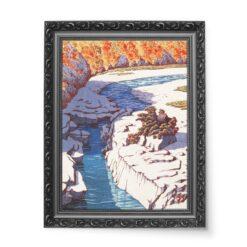 Kawase Hasui Wybór pejzaży Japonii Nezame w Kiso wydruk na płótnie 50×70