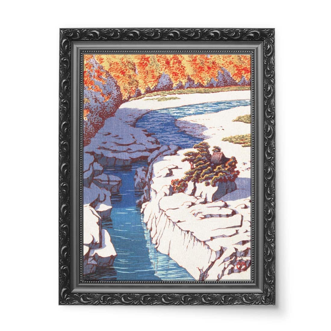 Kawase Hasui Wybór pejzaży Japonii Nezame w Kiso wydruk na płótnie 50x70