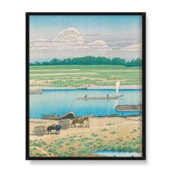Kawase Hasui Yaguchi 40×50