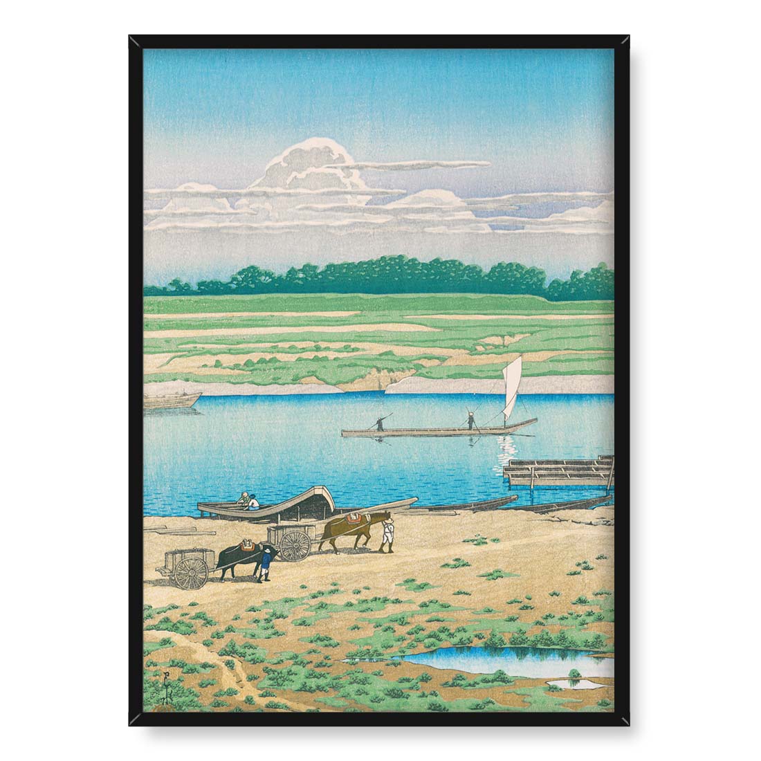 Kawase Hasui Yaguchi 50x70