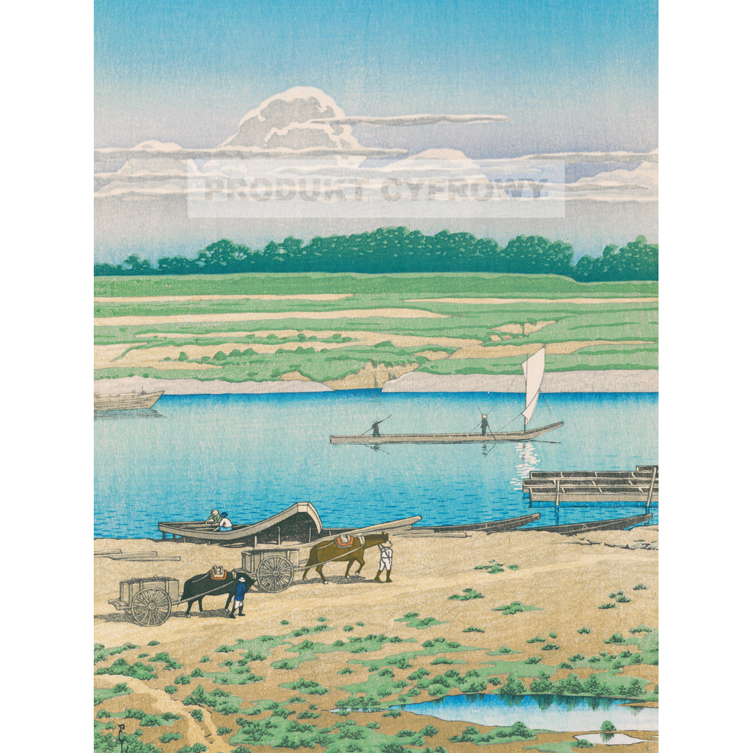 Kawase Hasui Yaguchi — produkt cyfrowy do pobrania