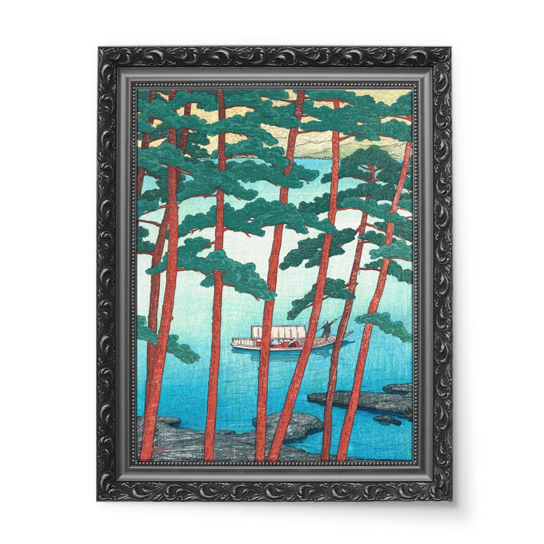 Kawase Hasui Zimowy Rankyo wydruk na płótnie 50x70