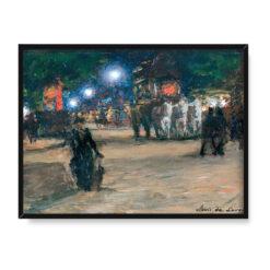 Ludwik de Laveaux Paryż nocą 30×40