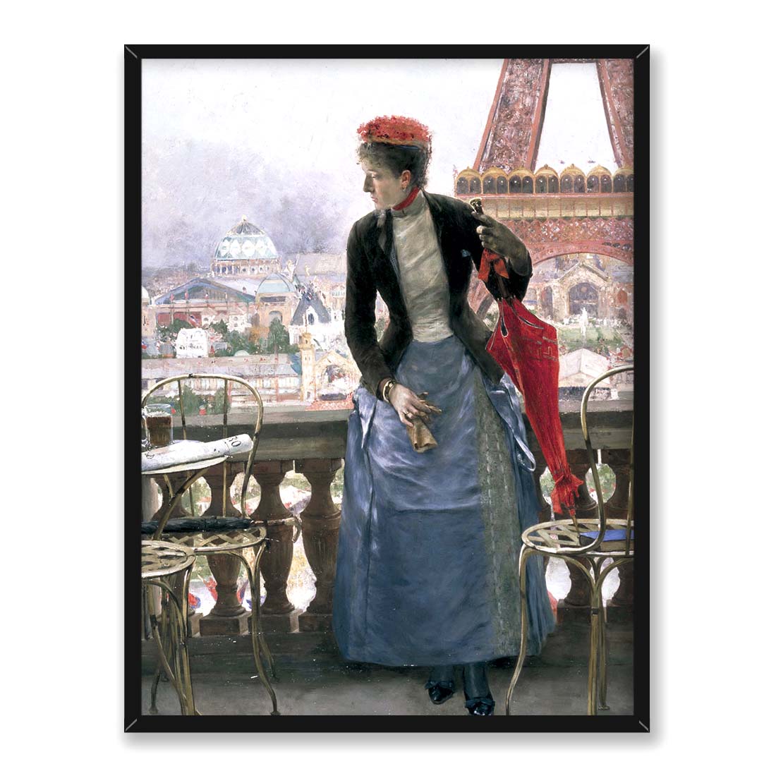 Luis Jimenez Aranda Dama na Wystawie Paryskiej 30x40 w RAMIE