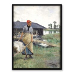 Luis Jimenez Aranda Dzień prania nad Sekwaną 30×40