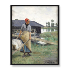 Luis Jimenez Aranda Dzień prania nad Sekwaną 40×50