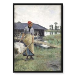 Luis Jimenez Aranda Dzień prania nad Sekwaną 50×70