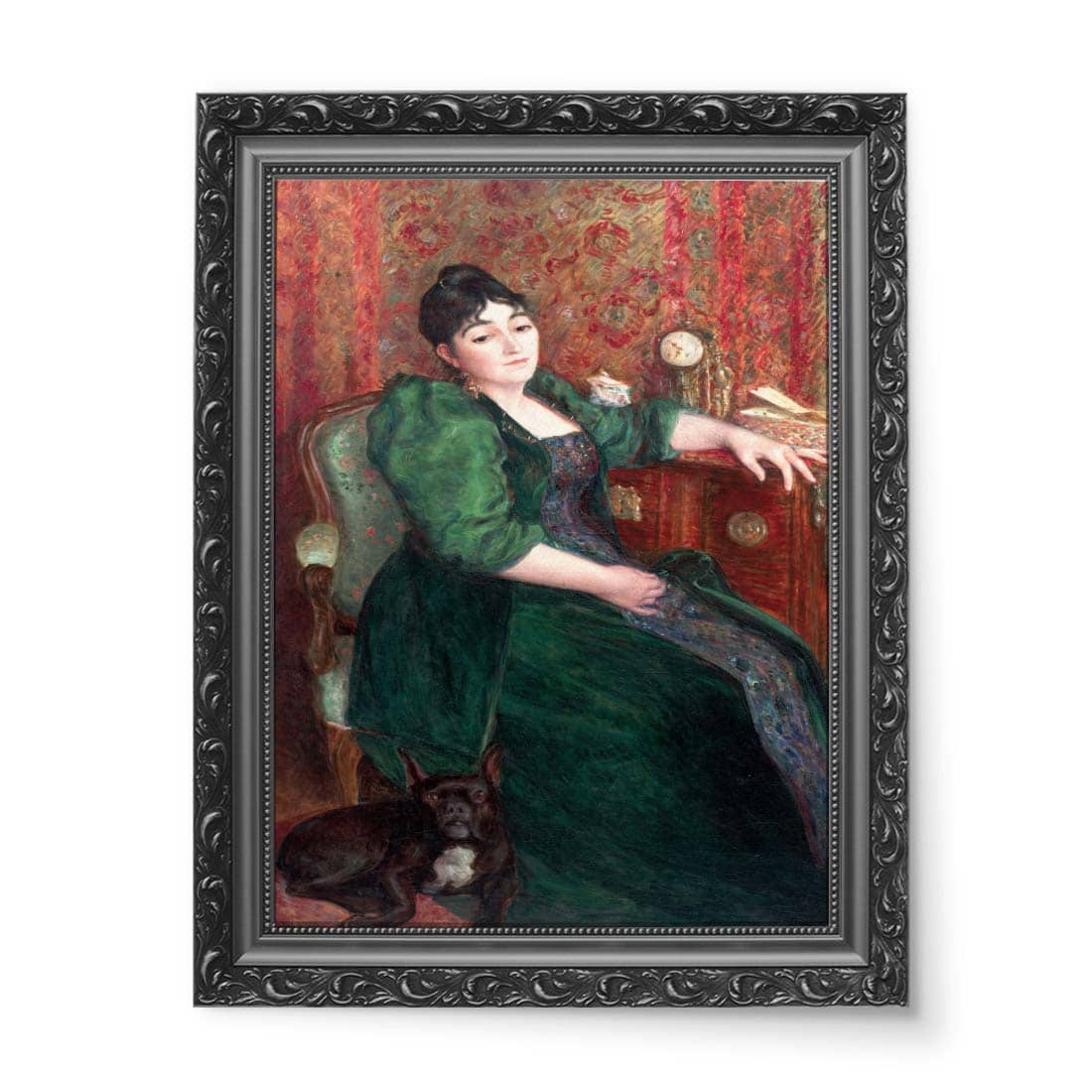 Marie Bracquemond Autoportret artystki w fotelu wydruk na płótnie 50x70