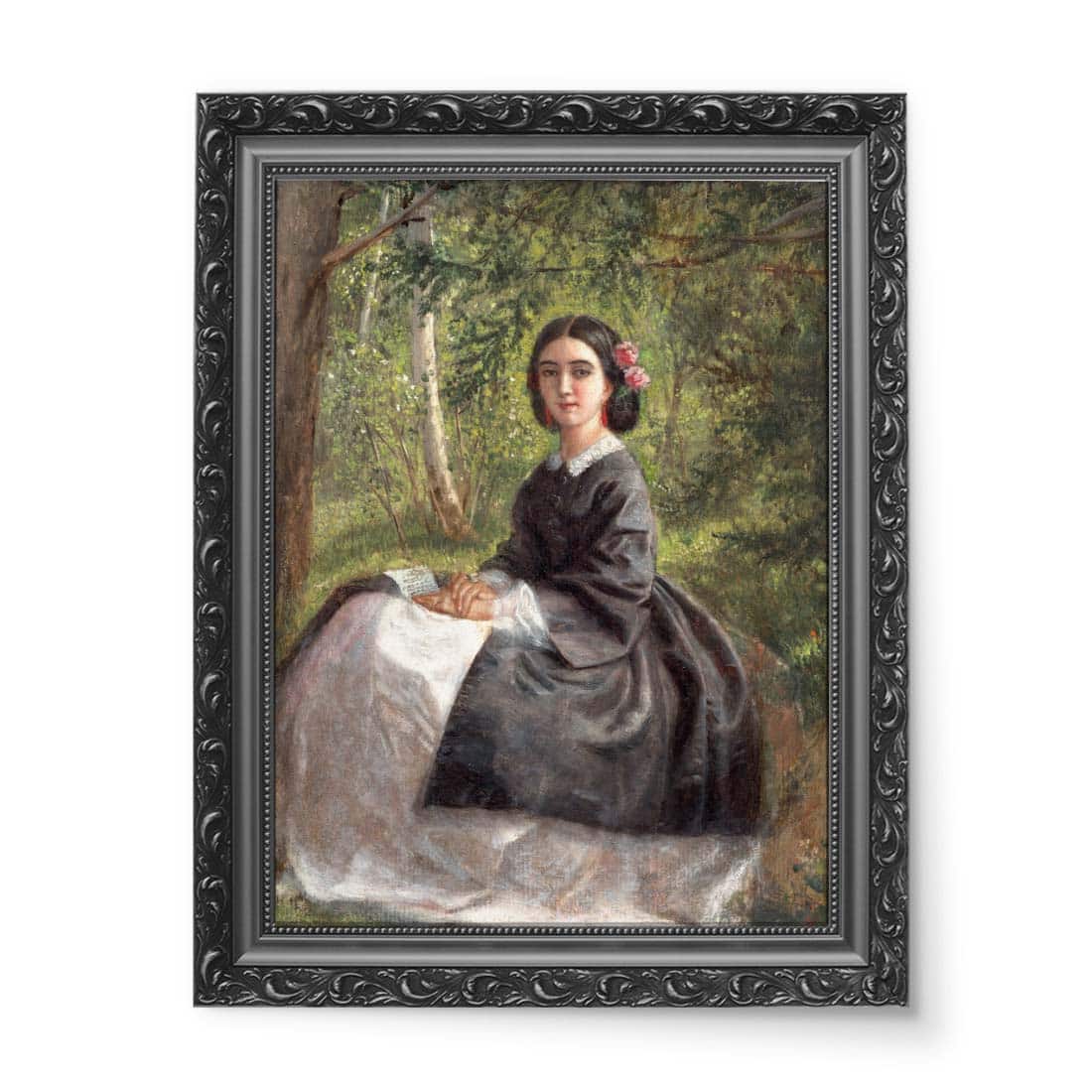 Marie Bracquemond Domniemany autoportret artystki wydruk na płótnie 50x70