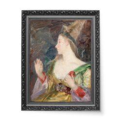 Marie Bracquemond Kobieta w henninie wydruk na płótnie 50×70