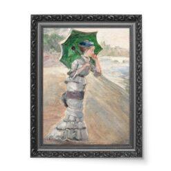 Marie Bracquemond Szkic eleganckiej kobiety z parasolką wydruk na płótnie 50×70