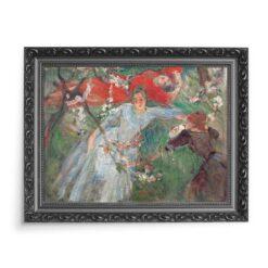 Marie Bracquemond Trzy kobiety leżące na trawniku 70×50