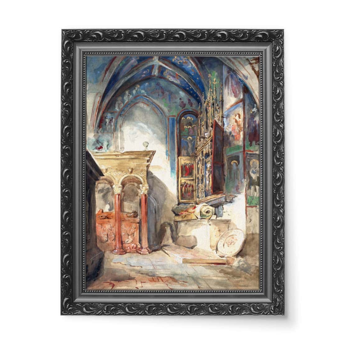 Marie Bracquemond Wnętrze kościoła wydruk na płótnie 50x70