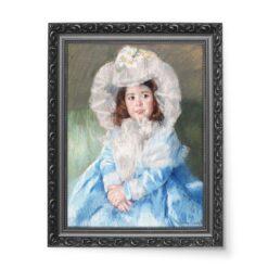 Mary Cassatt Margot w kolorze niebieskim wydruk na płótnie 50×70
