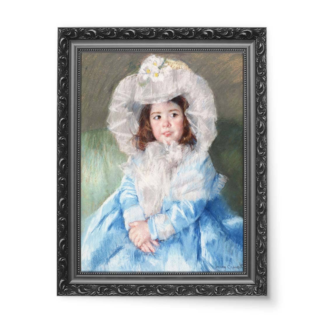 Mary Cassatt Margot w kolorze niebieskim wydruk na płótnie 50x70