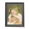 Mary Cassatt Sara trzymająca kota wydruk na płótnie 50×70 Mary Cassatt Sara trzymająca kota wydruk na płótnie 50×70
