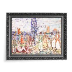Maurice Prendergast Plaża z niebieskim drzewem 70×50