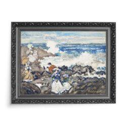 Maurice Prendergast Skały fale i postacie 70×50