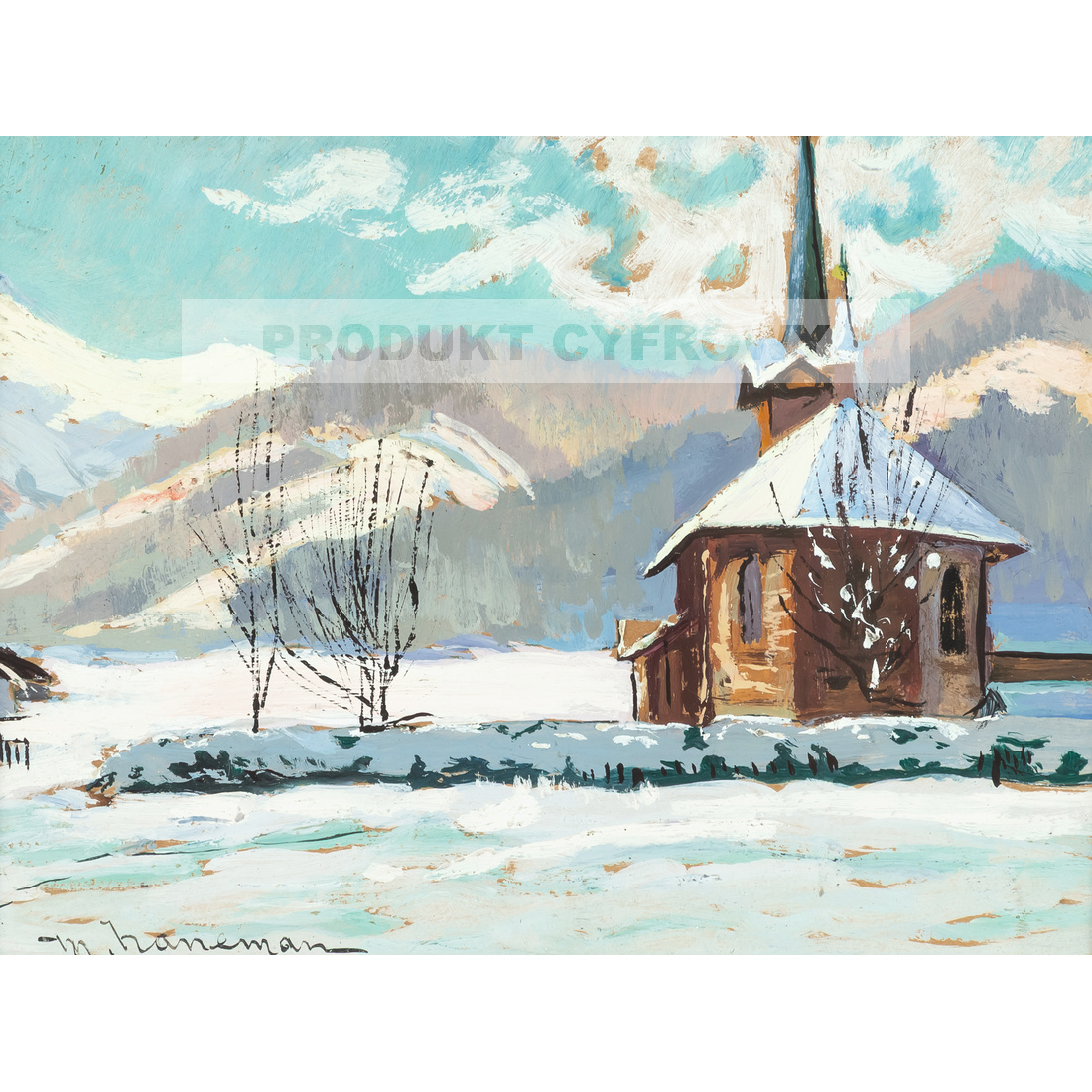 Max Hanemann Pejzaż tatrzański — produkt cyfrowy do pobrania