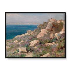 Menci Clement Crncić Krajobraz nadmorski w Chorwacji 40×30