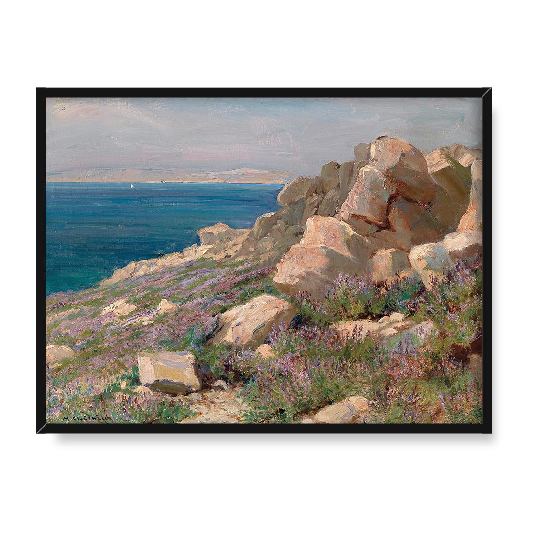 Menci Clement Crncić Krajobraz nadmorski w Chorwacji 40x30