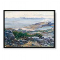 Menci Clement Crncić Krajobraz nadmorski w Rijece 70×50