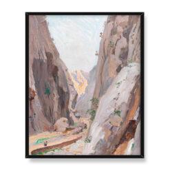 Menci Clement Crncić Widok gór w pobliżu Zadaru 40×50