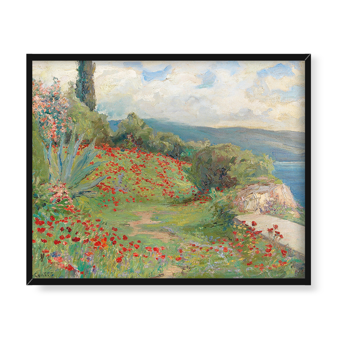 Menci Clement Crncić Wiosenny dzień na wybrzeżu 50x40 w RAMIE